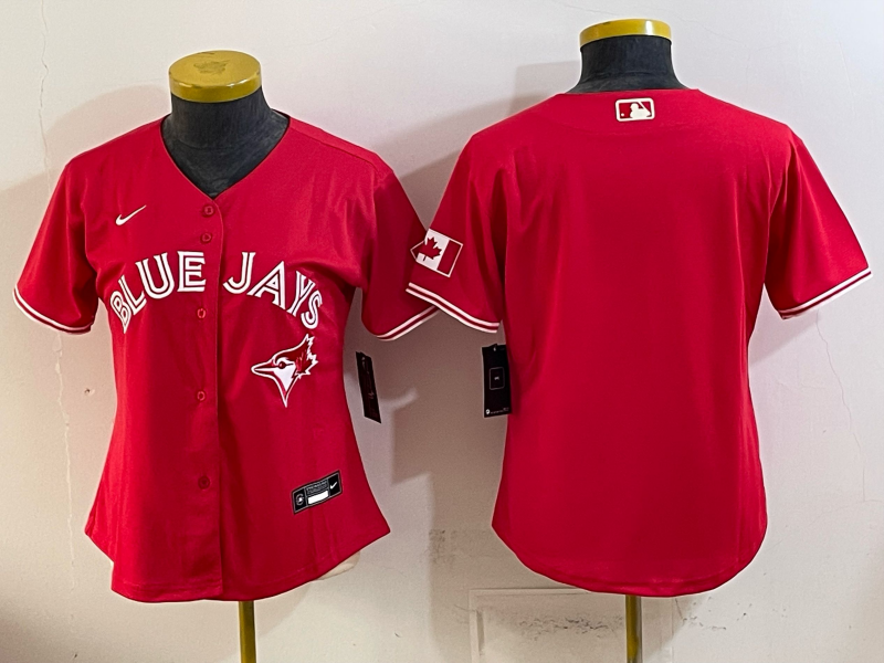women 2026 Toronto Blue Jays blank red Game Nike MLB Jersey 0715006